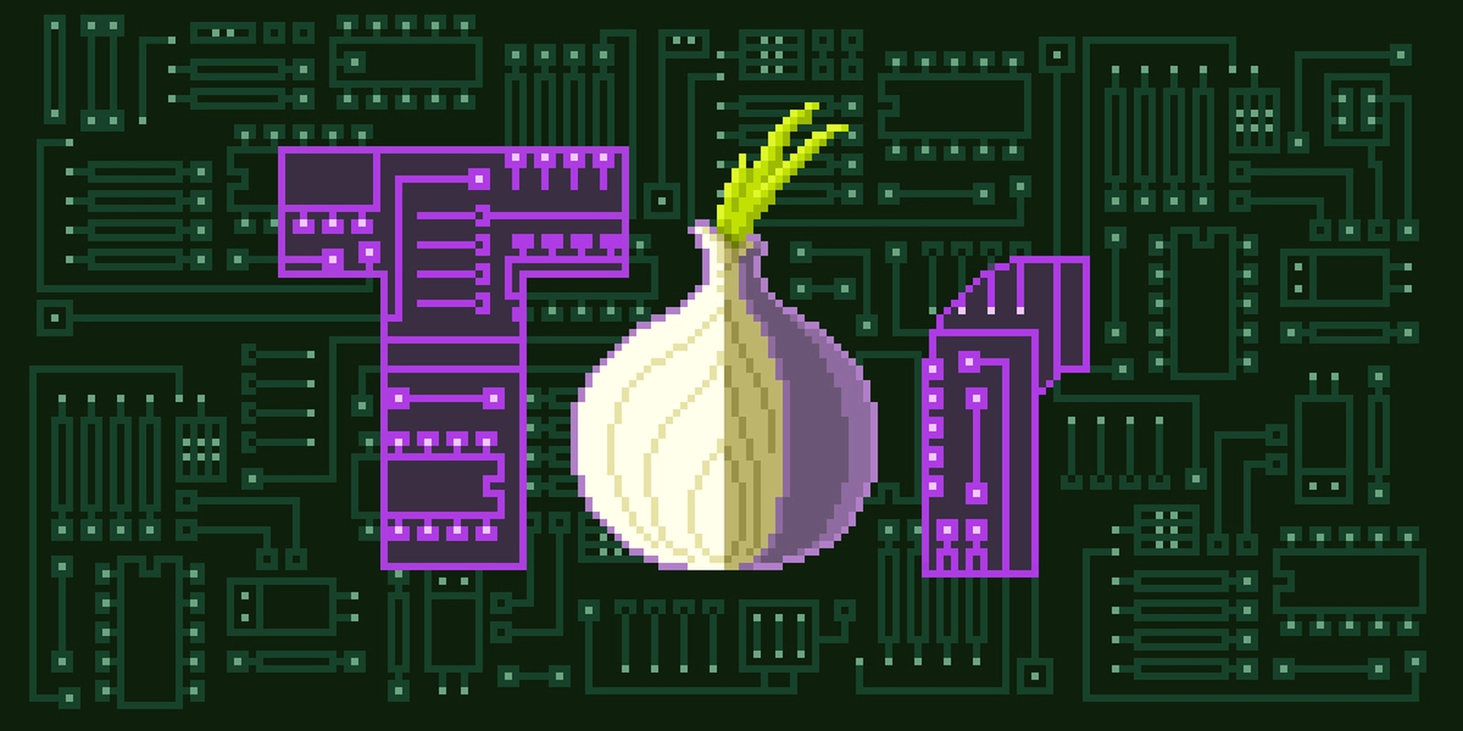tor image on digital background