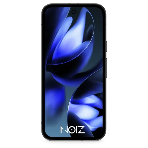 Noiz deGoogled Pixel 9a front view with logo